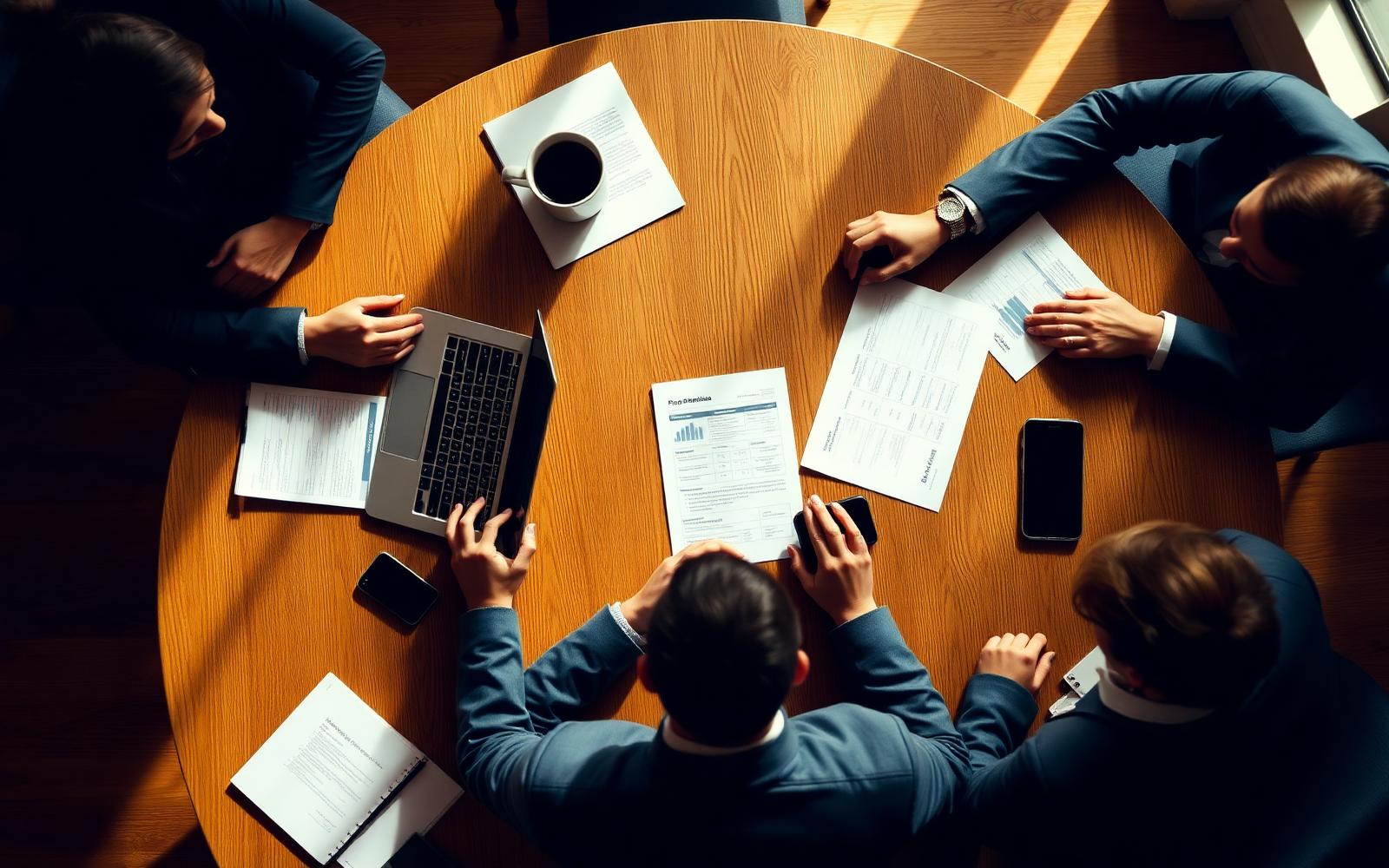 Wiz-Nisz Consulting tanácsadói csapat tárgyalás közben